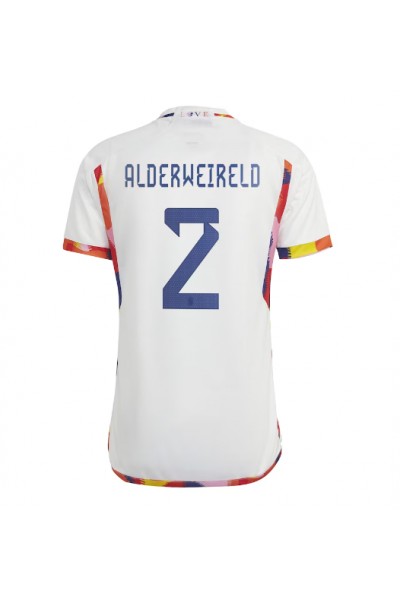 Belgia Toby Alderweireld #2 Jalkapallovaatteet Vieraspaita MM-kisat 2022 Lyhythihainen